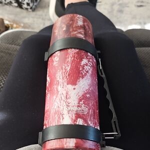 Coleman Stainless Steel Vacuum Insulated Thermo Bottle w/ a Red Camouflage Print